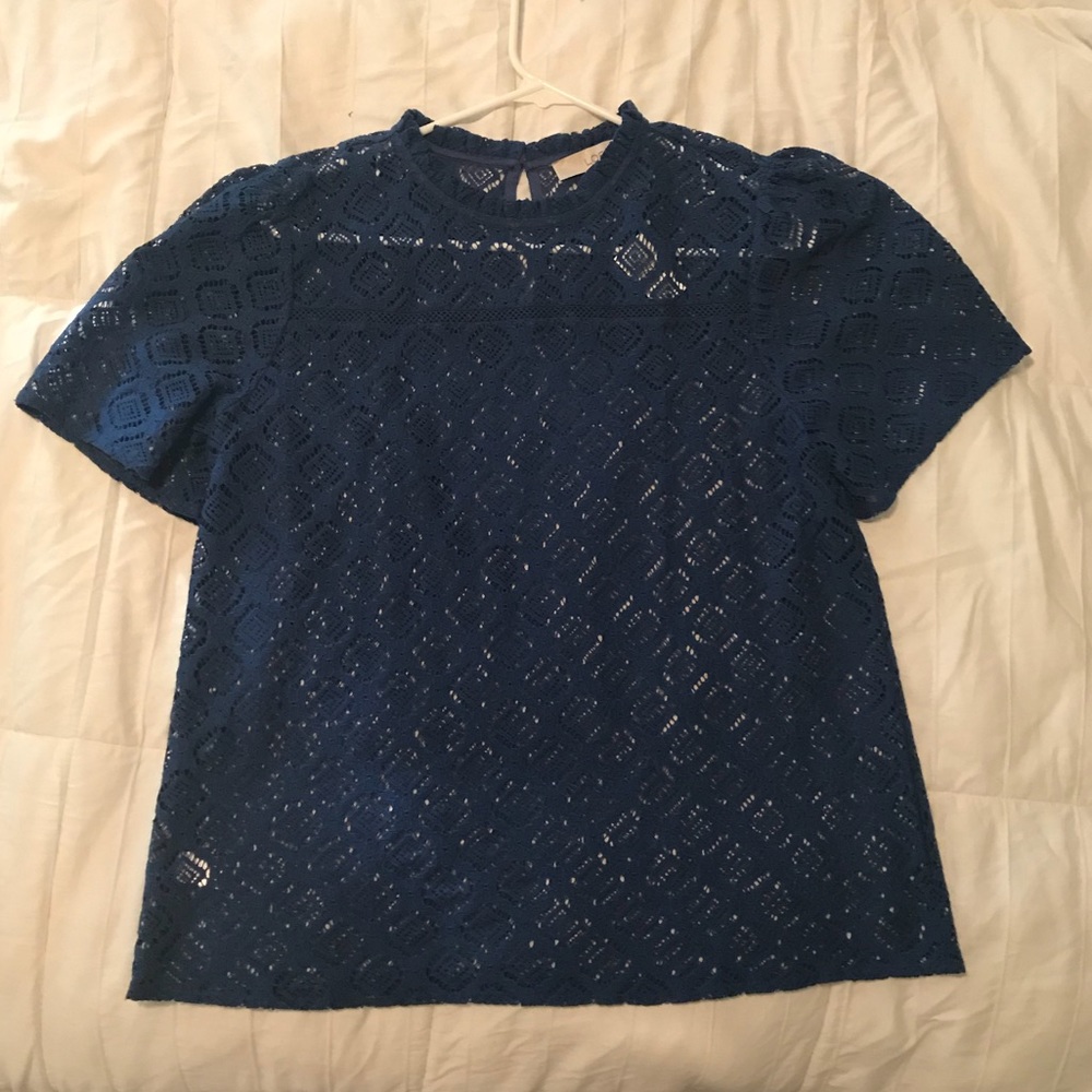 LOFT Geo-Lace Top - NWT